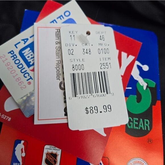 Nwt Chicago Bulls winter jacket Fans Gear NBA licensed mens med red black Jordan - Picture 10 of 16